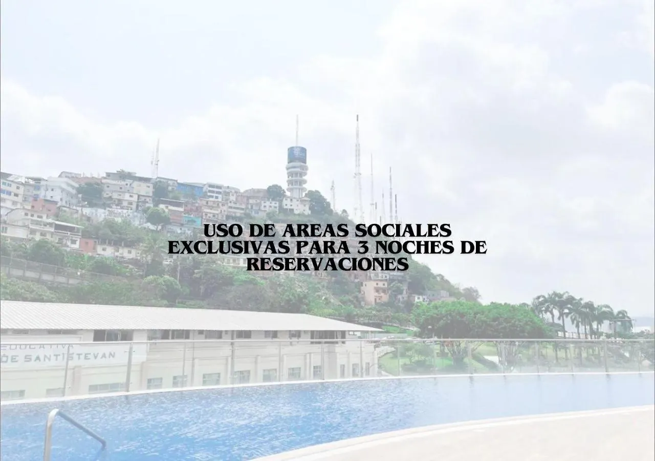 Apartamento Airbnb Guayaquil, Puerto Santa Ana, Parking Gratis Ecuador